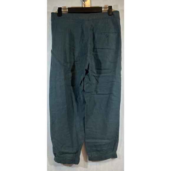 Aritzia Wilfred Tie Front Waist Linen Lyocell Blend Pants Olive Green Size 0 A21 - Picture 3 of 8